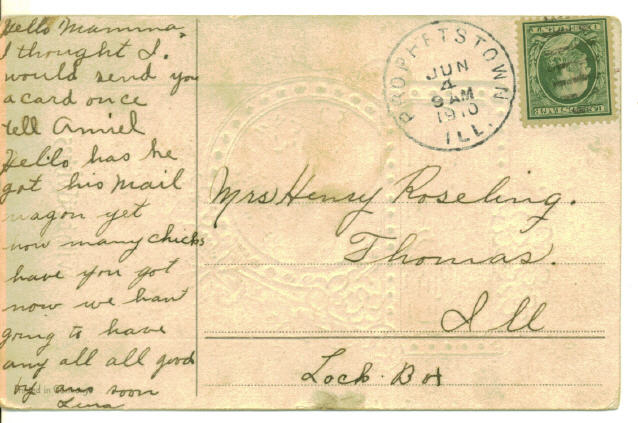 1910 Post Card - Thomas, IL